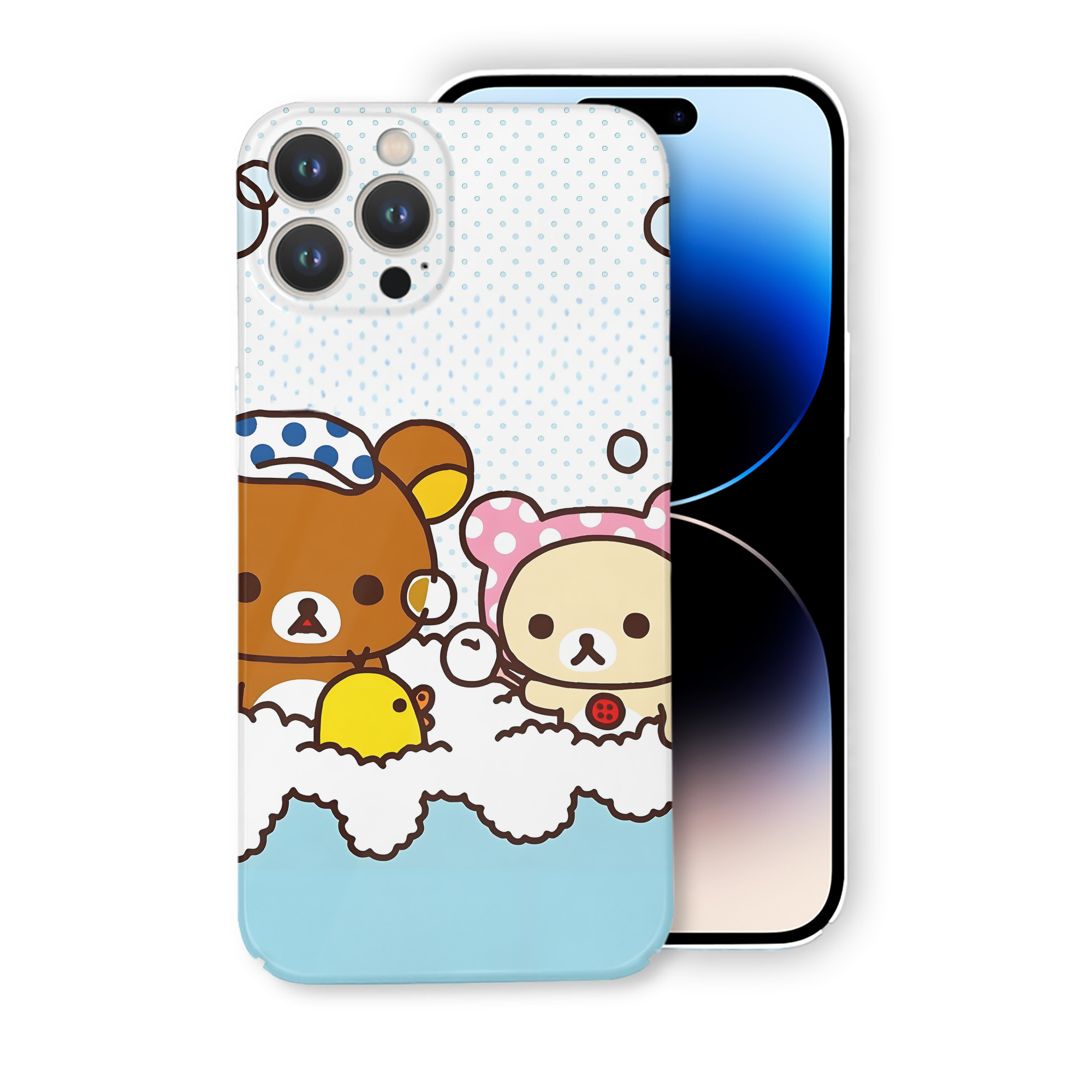 （画像用） リラックマ リラックマ キイロイトリ Rilakkuma Korilakkuma Kiiroitori 【iPhone 14シリーズ対応】ハードケース